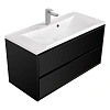 Тумба под раковину Aquaton Римини 100 черный 1A134501RN950 Тумба под раковину Aquaton Римини 100 черный 1A134501RN950