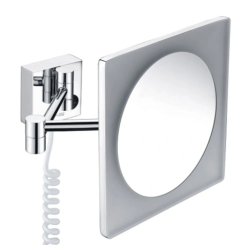 Зеркало косметическое WasserKRAFT K-1008 с LED-подсветкой, 3-х кратным увеличением хром Зеркало косметическое WasserKRAFT K-1008 с LED-подсветкой, 3-х кратным увеличением хром