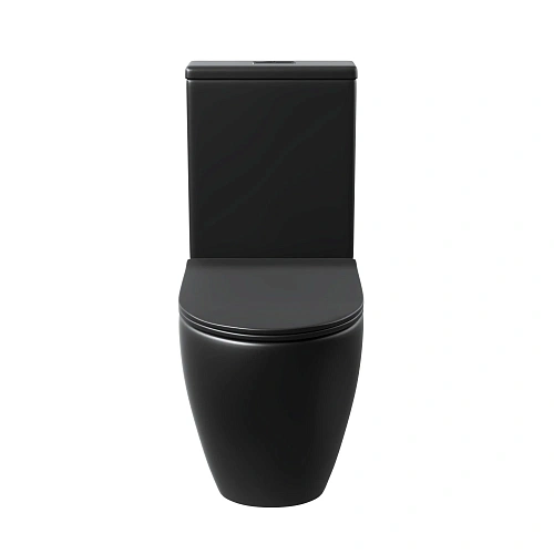 Унитаз напольный Grossman GR-4419BMS (680х375x810) безободковый, черный матовый с крышкой микролифт Унитаз напольный Grossman GR-4419BMS (680х375x810) безободковый, черный матовый с крышкой микролифт