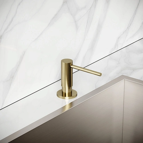 Дозатор жидкого мыла SANCOS SC40100BG объем 500 мл брашированное золото Дозатор жидкого мыла SANCOS SC40100BG объем 500 мл брашированное золото