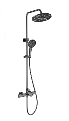 Душевая система Wonzon & Woghand с термостатом, темный графит (WW-C3011-A-BGG) Душевая система Wonzon & Woghand с термостатом, темный графит (WW-C3011-A-BGG)
