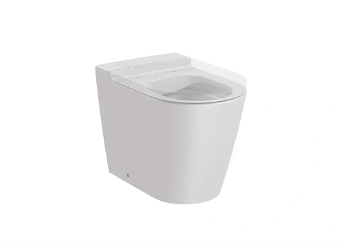 Унитаз приставной Roca Inspira Round, 560 Rimless, жемчужный 347526630 Унитаз приставной Roca Inspira Round, 560 Rimless, жемчужный 347526630