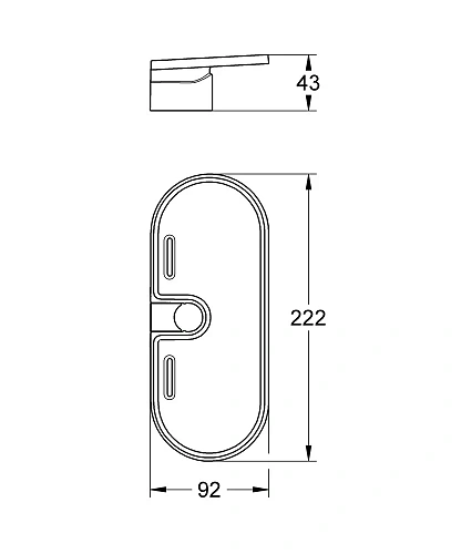 Полка GROHE Vitalio (27725000) Полка GROHE Vitalio (27725000)