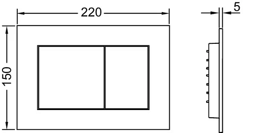 Инсталляция для унитаза TECE ТЕСЕnow (9400414) с панелью смыва Инсталляция для унитаза TECE ТЕСЕnow (9400414) с панелью смыва