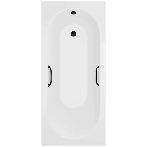 Ванна из искусственного камня Delice Bravo 180х70 DLR330064RB-M матовая с черными ручками Ванна из искусственного камня Delice Bravo 180х70 DLR330064RB-M матовая с черными ручками