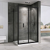 Душевой уголок ABBER Sonnenstrand AG07120B-S75B 120x75 см универсальный, профиль черный, стекло прозрачное Душевой уголок ABBER Sonnenstrand AG07120B-S75B 120x75 см универсальный, профиль черный, стекло прозрачное