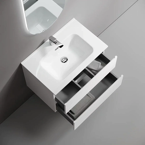 Тумба под раковину Sancos Folk FL70W 690х445х500 Bianco, подвесная Тумба под раковину Sancos Folk FL70W 690х445х500 Bianco, подвесная