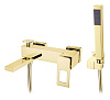 Картинка анонса товара «смеситель для ванны boheme  goldgold 143-gg с душем»