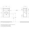 Тумба под раковину BelBagno PIETRA MINI-400-1A-SO-BL-R Bianco Lucido подвесная 394x217 Тумба под раковину BelBagno PIETRA MINI-400-1A-SO-BL-R Bianco Lucido подвесная 394x217