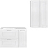 Шкаф Style Line Альба 60 см Люкс, подвесной, 2 ящика, корзина, белый ЛС-000010051 Шкаф Style Line Альба 60 см Люкс, подвесной, 2 ящика, корзина, белый ЛС-000010051