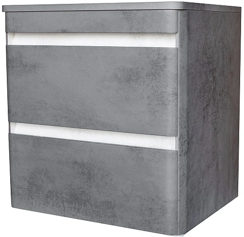 Тумба под раковину Style Line Атлантика 80, Люкс бетон темный, (2 ящ.), со столешницей МДФ, PLUS СС-00002283 Тумба под раковину Style Line Атлантика 80, Люкс бетон темный, (2 ящ.), со столешницей МДФ, PLUS СС-00002283