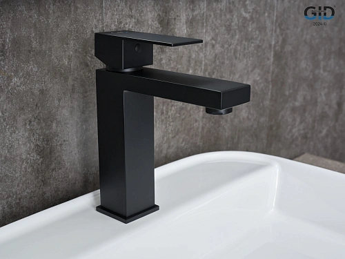 Смеситель для раковины Gid Anchel SS979-BM-K SS979BMK черный матовый Смеситель для раковины Gid Anchel SS979-BM-K SS979BMK черный матовый