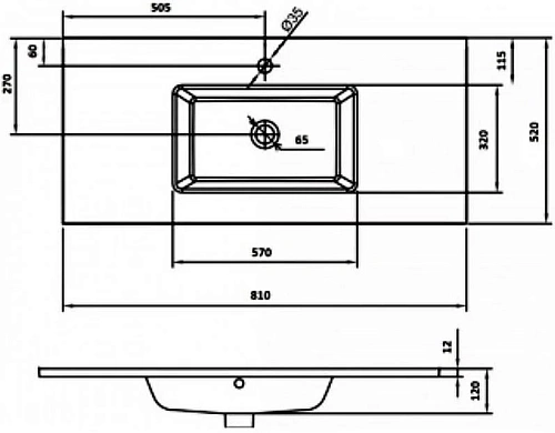Столешница Boheme Lucido стекло 80 Поталь 852-080-Foil Столешница Boheme Lucido стекло 80 Поталь 852-080-Foil