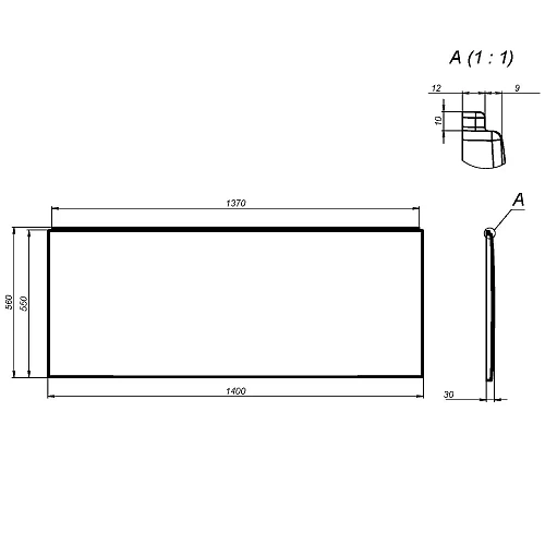 Экран для ванны фронтальный AM.PM X-Joy W94A-140-070W-P 140 см Экран для ванны фронтальный AM.PM X-Joy W94A-140-070W-P 140 см