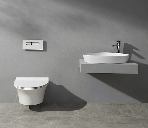 Раковина CeramaLux 9386 накладная, белый Раковина CeramaLux 9386 накладная, белый