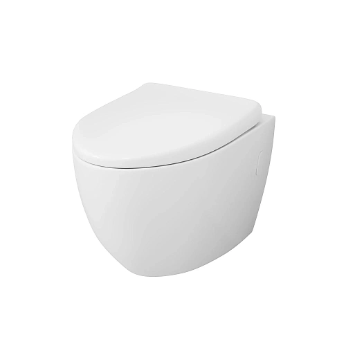 Унитаз подвесной GROSSMAN GR-4451S 580x395x365 безободковый с тонкой крышкой Унитаз подвесной GROSSMAN GR-4451S 580x395x365 безободковый с тонкой крышкой