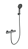 Смеситель для душа Wonzon &amp; Woghand с термостатом, темный графит (WW-B2016-A-BGG)
