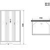 Душевая кабина Niagara Classic NG-43185-14QBK (1100х800х2000) низкий поддон (13см) стекло матовое 431853QBK Душевая кабина Niagara Classic NG-43185-14QBK (1100х800х2000) низкий поддон (13см) стекло матовое 431853QBK