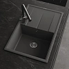 Кухонная мойка ABBER Quarz AQ2904G серый Кухонная мойка ABBER Quarz AQ2904G серый