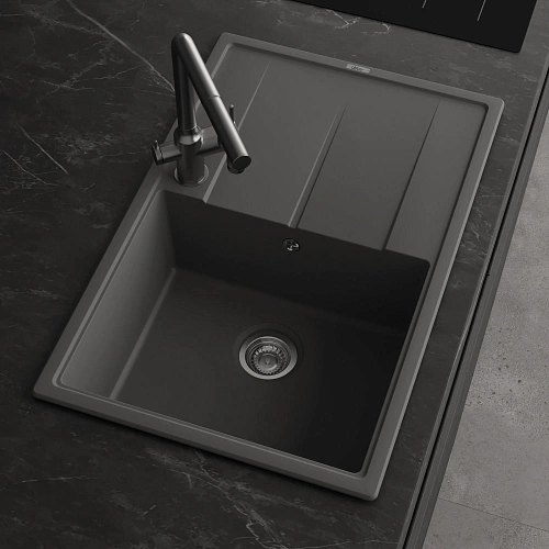 Кухонная мойка ABBER Quarz AQ2904G серый Кухонная мойка ABBER Quarz AQ2904G серый