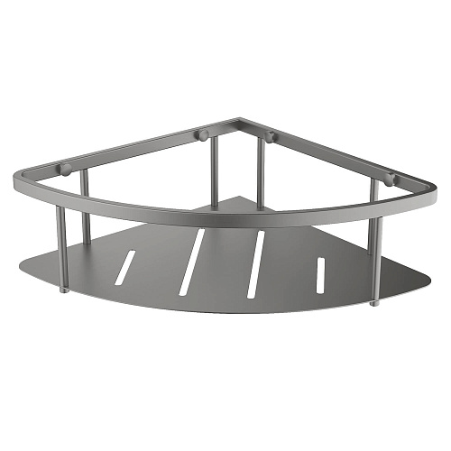 Полка Aquatek AQ4926BGM черный хром шлифованный Полка Aquatek AQ4926BGM черный хром шлифованный