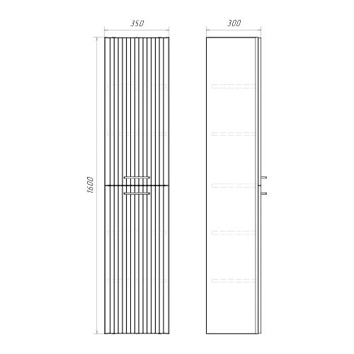 Шкаф-пенал Comforty Ангара-35 00-00019358 дуб темно-коричневый Шкаф-пенал Comforty Ангара-35 00-00019358 дуб темно-коричневый