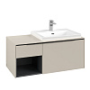 Картинка анонса товара «тумба под раковину villeroy &amp; boch subway 3.0 cashmere grey / cashmere grey c57101vn»