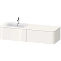 Тумба под раковину Duravit Happy D.2 Plus HP4954L2222 подвесная 160 см белая Тумба под раковину Duravit Happy D.2 Plus HP4954L2222 подвесная 160 см белая