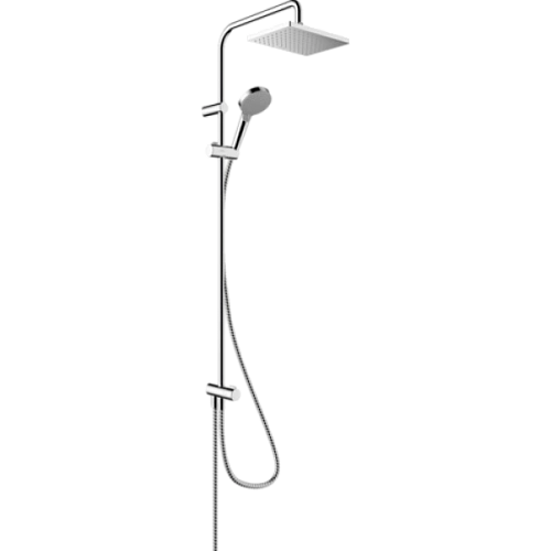Душевая система Showerpipe 230 1jet Reno Hansgrohe Vernis Shape 26282000, хром Душевая система Showerpipe 230 1jet Reno Hansgrohe Vernis Shape 26282000, хром