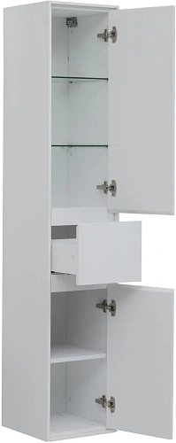 Шкаф-пенал Aquanet Милан 35 00339957 белый глянец с ящиком Шкаф-пенал Aquanet Милан 35 00339957 белый глянец с ящиком