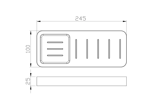 Мыльница Wonzon & Woghand хром (WW-8332) Мыльница Wonzon & Woghand хром (WW-8332)
