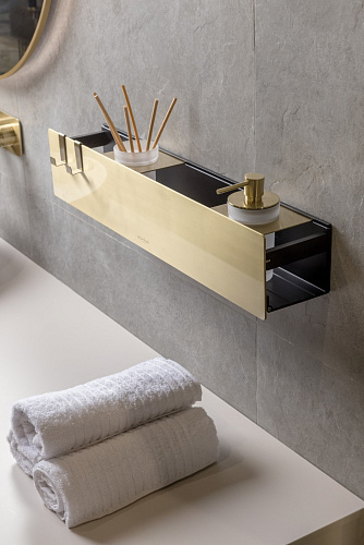 Полка Boheme настенная 60см Matt Gold/Матовое золото 10966-MG Полка Boheme настенная 60см Matt Gold/Матовое золото 10966-MG