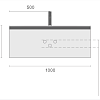 Тумба под раковину Armadi Art QUATRO 1 100CM рифл DAPHNE профиль ANTHRACITE с подсветкой 790-M1-100-D-RIB-A-LED Тумба под раковину Armadi Art QUATRO 1 100CM рифл DAPHNE профиль ANTHRACITE с подсветкой 790-M1-100-D-RIB-A-LED