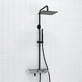 Душевая система WasserKRAFT A114.255.217.CB Thermo с термостатом черный Душевая система WasserKRAFT A114.255.217.CB Thermo с термостатом черный