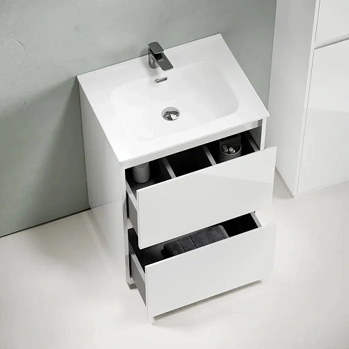 Тумба под раковину Sancos Libra Floor LB60FW напольная, 590х450х840 белый глянец Тумба под раковину Sancos Libra Floor LB60FW напольная, 590х450х840 белый глянец