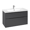 Картинка анонса товара «тумба под раковину villeroy &amp; boch subway 3.0 graphite / graphite c57001vr»