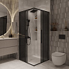 Душевой уголок Niagara Nova NG-2823-34BLACK (90x90x195) квадратная, раздвижная, черный матовый, стекл тонированное Душевой уголок Niagara Nova NG-2823-34BLACK (90x90x195) квадратная, раздвижная, черный матовый, стекл тонированное