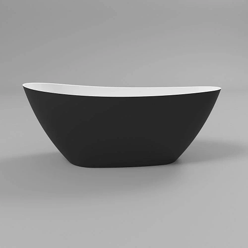 Ванна из искусственного камня WHITECROSS Spinel A 150x70 (черный/белый мат) искусственный камень 020 0209.150070.20100 Ванна из искусственного камня WHITECROSS Spinel A 150x70 (черный/белый мат) искусственный камень 020 0209.150070.20100