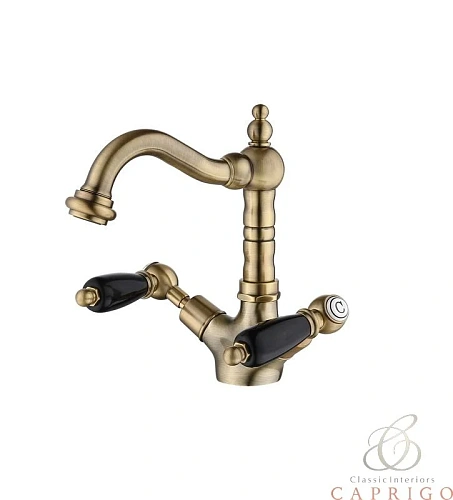 Смеситель для раковины Caprigo СADRIA-Classic с донным клапаном бронза, 03-526-vot Смеситель для раковины Caprigo СADRIA-Classic с донным клапаном бронза, 03-526-vot