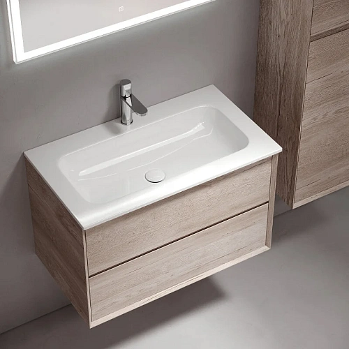 Тумба под раковину Sancos Marmi 2.0 MR2.080EG 790х445х520 дуб галифакс натуральный, подвесная Тумба под раковину Sancos Marmi 2.0 MR2.080EG 790х445х520 дуб галифакс натуральный, подвесная