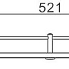 Полка Haiba HB8807 стеклянная 1-ярусная Полка Haiba HB8807 стеклянная 1-ярусная