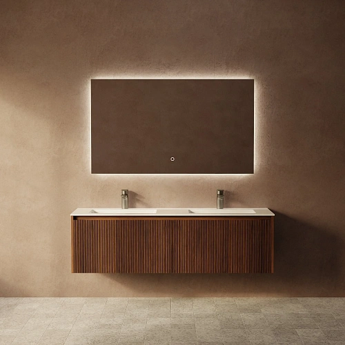 Тумба под раковину ArtDecco Camilla 140 ACM14W22D000 подвесная, черный орех Тумба под раковину ArtDecco Camilla 140 ACM14W22D000 подвесная, черный орех