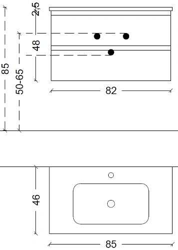 Тумба под раковину Boheme CAPOLDA 85 dark wood 849-085-D Тумба под раковину Boheme CAPOLDA 85 dark wood 849-085-D