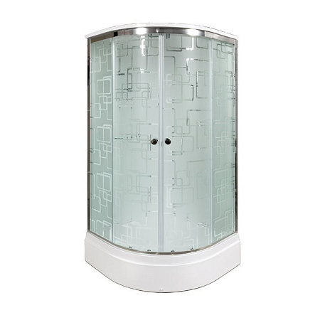 Душевая кабина Dto EM2710 (EM2710EL) 100x100 см с электрикой