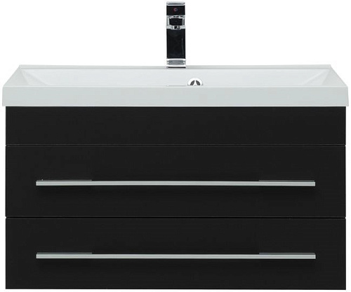 Тумба под раковину Aquanet Верона 75 New черный матовый 00272427 Тумба под раковину Aquanet Верона 75 New черный матовый 00272427