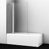 Шторка на ванну Wasserkraft Berkel 48P 48P02-110L Matt glass Fixed