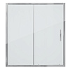 Шторка на ванну GROSSMAN GR-150/2 (140x150) алюминиевый профиль, стекло прозрачное 6мм