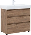Тумба под раковину Aquanet Nova Lite 85 дуб рустикальный (3 ящика) 00302477 Тумба под раковину Aquanet Nova Lite 85 дуб рустикальный (3 ящика) 00302477