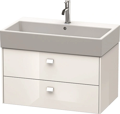 Тумба под раковину Duravit Brioso BR415502222 подвесная 78 см белый глянцевый Тумба под раковину Duravit Brioso BR415502222 подвесная 78 см белый глянцевый