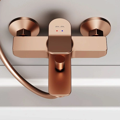 Смеситель для ванны AM.PM X-Joy F85A10044 розовое золото Смеситель для ванны AM.PM X-Joy F85A10044 розовое золото